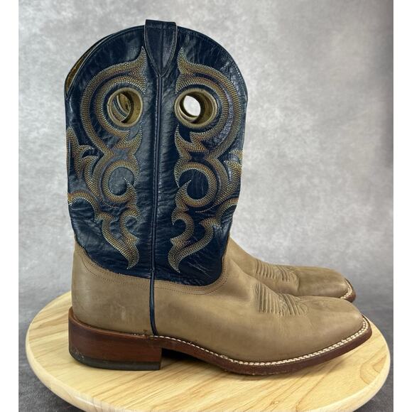 Nocona Copper Ranch Hand Size 9D Calf skin leather Western Boot - Picture 1 of 11
